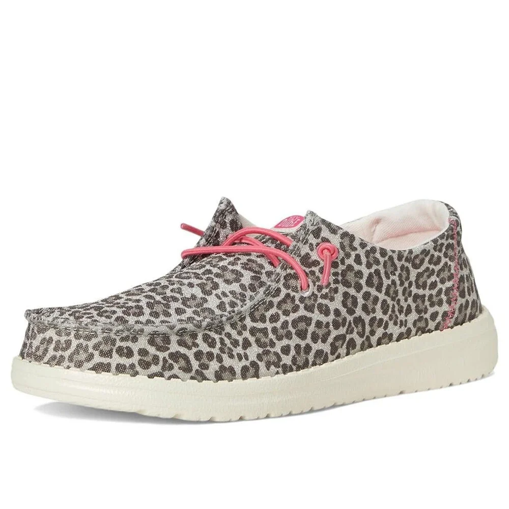 Hey Dude Wendy Luxe Leo 44226-10G Kids 5 M Multi Low Top Slip On Shoes ZOGG3678